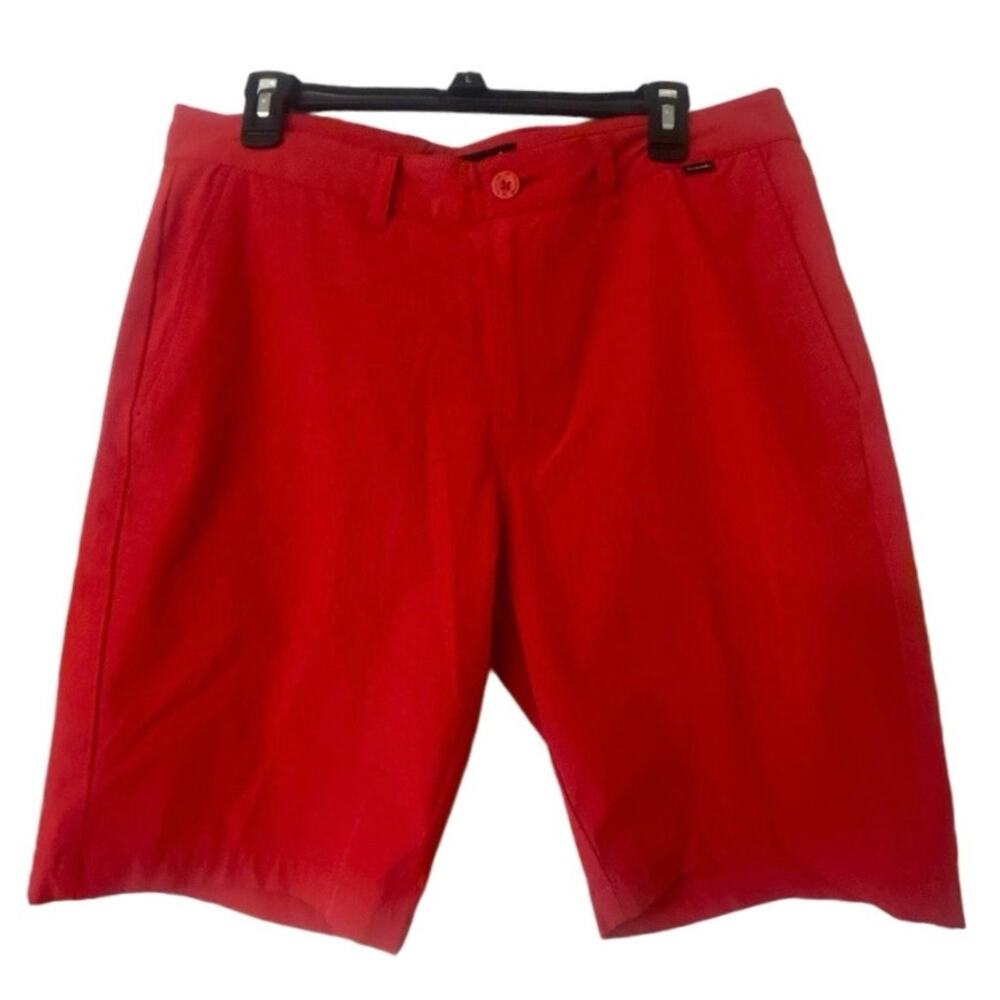 TRAVIS MATHEW Red Golf Shorts Size 33